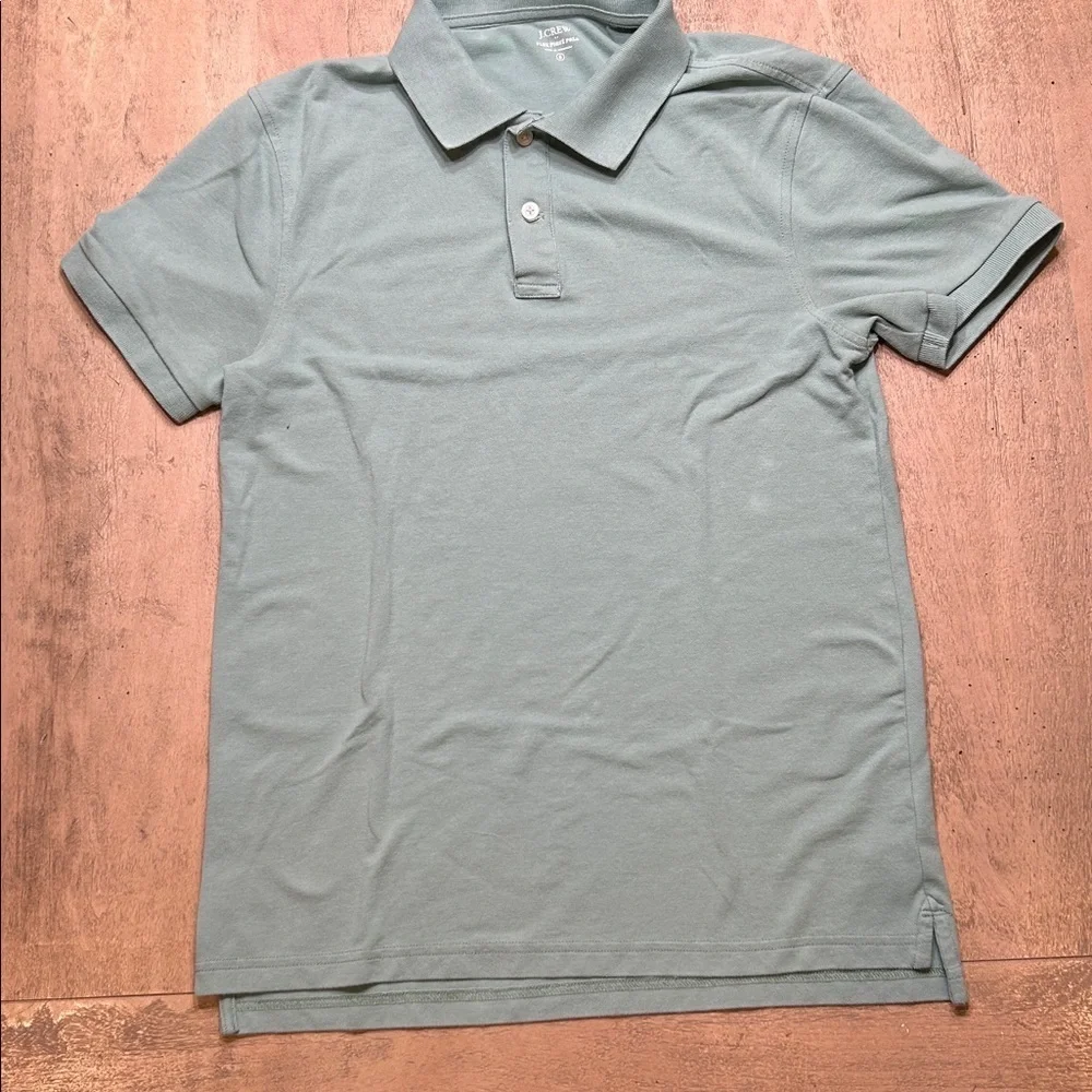 J. Crew Men's Polo Shirt Set - Dark Gray and Sage